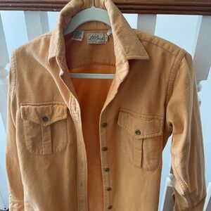 L.L. Bean Orange Button Down Shirt